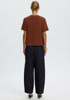 Selected Femme Essential Boxy T-Shirt, Brown