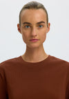 Selected Femme Essential Boxy T-Shirt, Brown