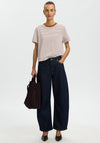 Selected Essential Striped Boxy T-Shirt, Tan
