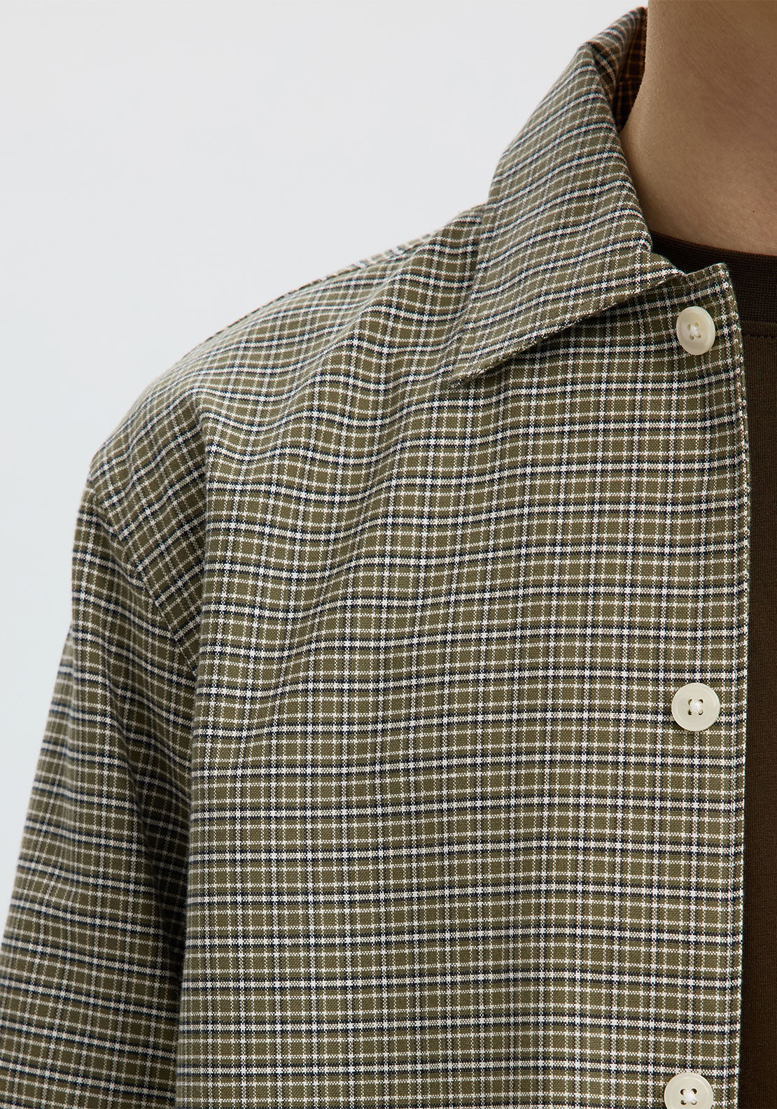 Selected Homme Rick Brushed Oxford Check Shirt, Green