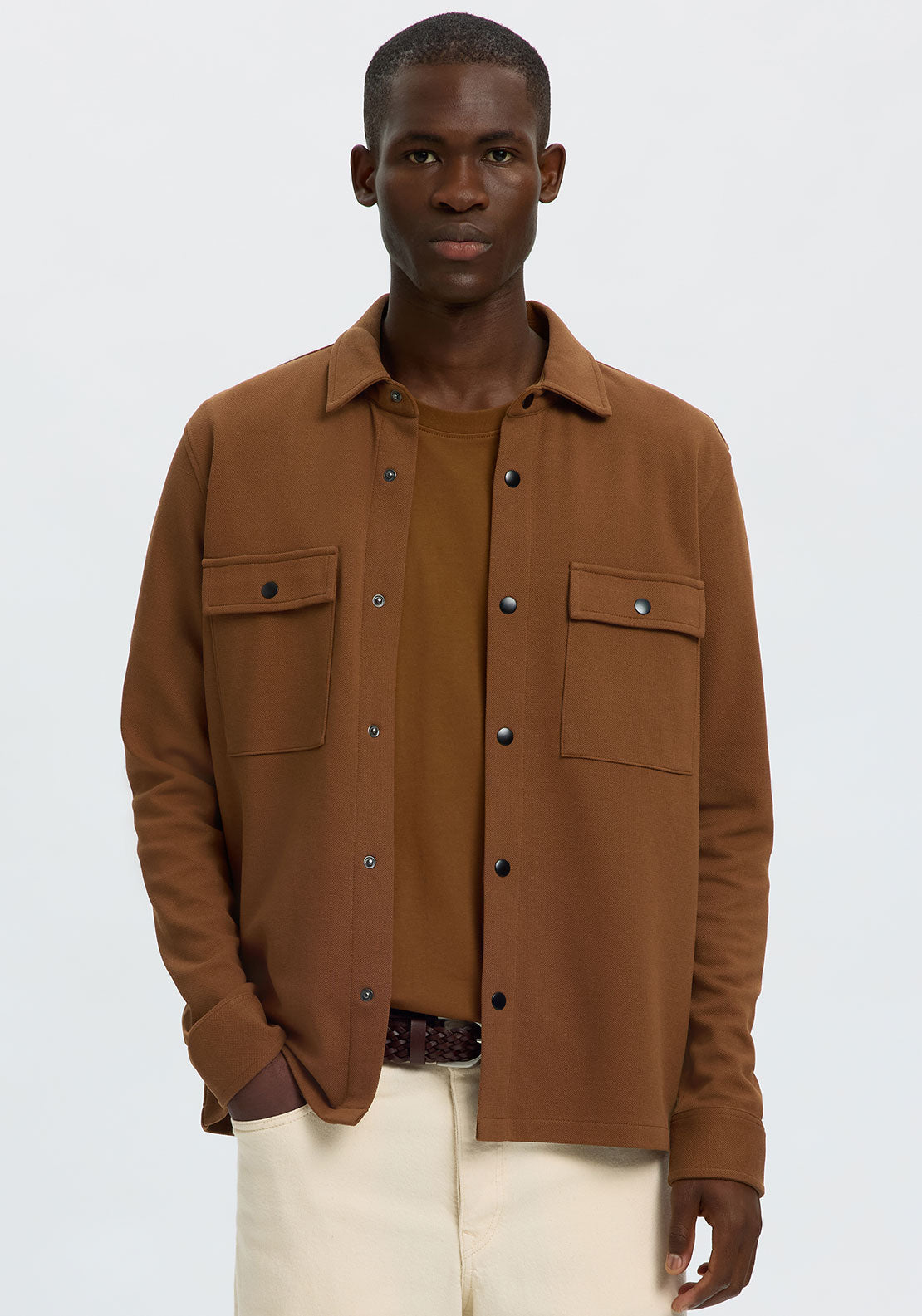 Selected Homme Jackie Overshirt, Toffee Brown