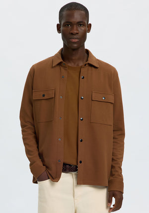 Selected Homme Jackie Overshirt, Toffee Brown