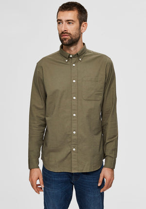 Selected Homme Rick Oxford Shirt, Green