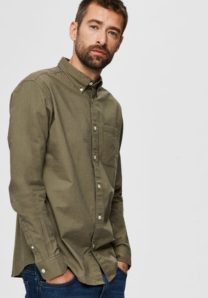 Selected Homme Rick Oxford Shirt, Green