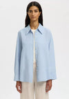 Selected Femme Cleo Linen Blend Shirt, Blue