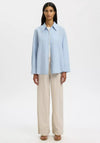 Selected Femme Cleo Linen Blend Shirt, Blue