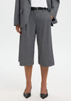 Selected Pin Stripe Long Shorts, Grey