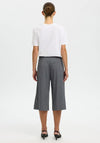 Selected Pin Stripe Long Shorts, Grey