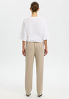 Selected Femme Tenny High Waisted Trousers, Beige