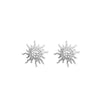 ChloBo Sunrise Glow Stud Earrings, Silver