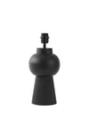 Light & Living Shaka Lamp & Shade, Matt Black
