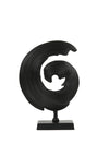 Light & Living Shwiba Circle Ornament, Matt Black