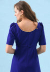 Sister by Caroline Kilkenny Pearl Midi Dress, Blue Mauve