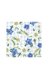 IHR Edel Weiss Genetian 20 Piece Napkins, Blue