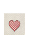 IHR Lovely Dotty Linen 20 Piece Napkins, Red