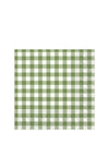 Ihr Taverna Checkered 20 Piece Napkins, Green
