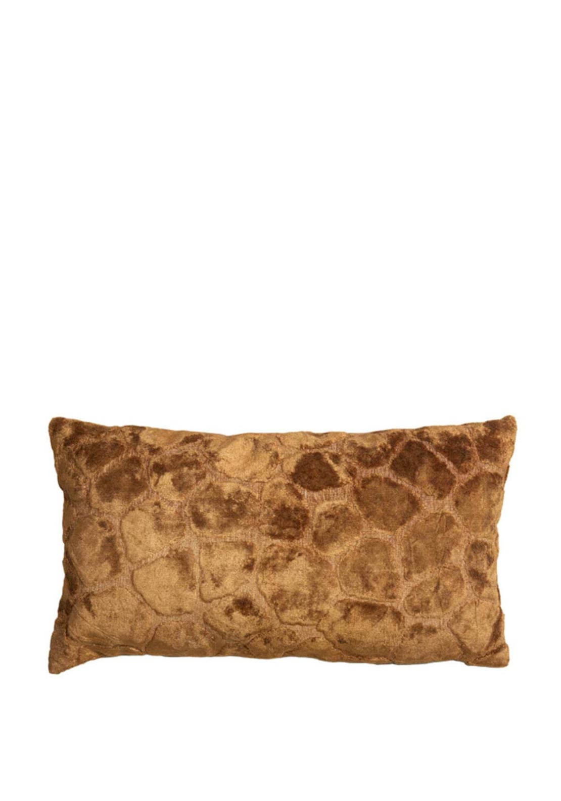 Light & Living Rectangular Zirafi Print Cushion, Brown