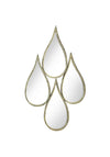 Mindy Brownes Four Teardrop-style Ali Mirror, Gold