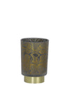 Light & Living Small Snake Print LED Glass Lamp