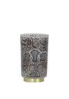 Light & Living Medium Snake Print LED Glass Lamp