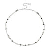ChloBo Aura Strengthening Black Rutilated Quartz Necklace, Silver