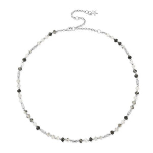 ChloBo Aura Strengthening Black Rutilated Quartz Necklace, Silver