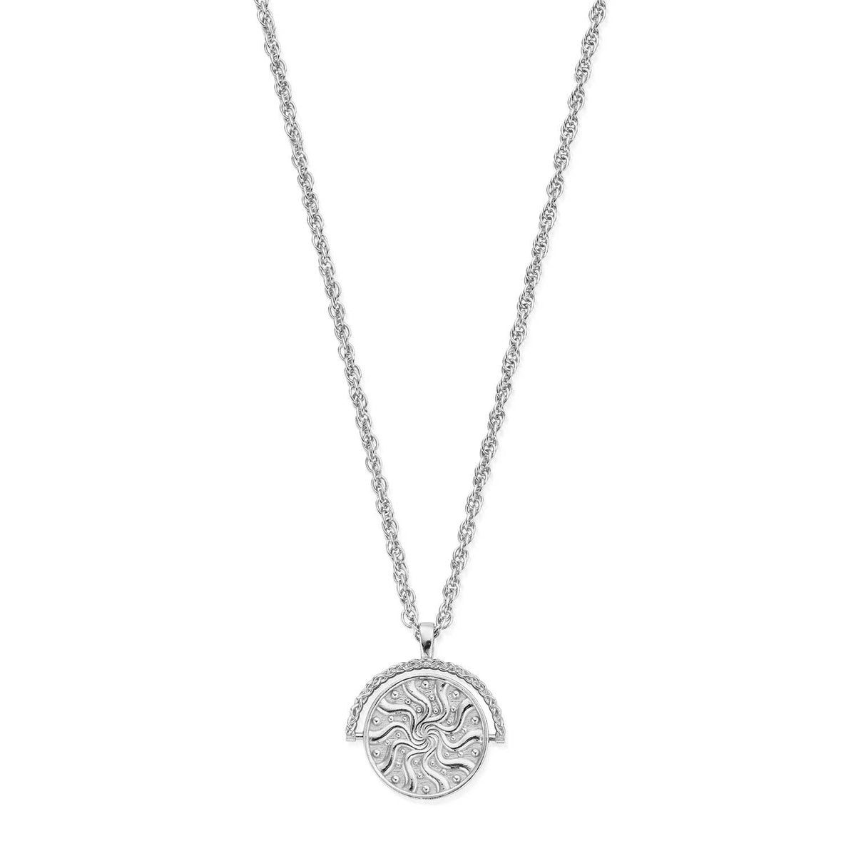 ChloBo Renewal Spinner Necklace, Silver