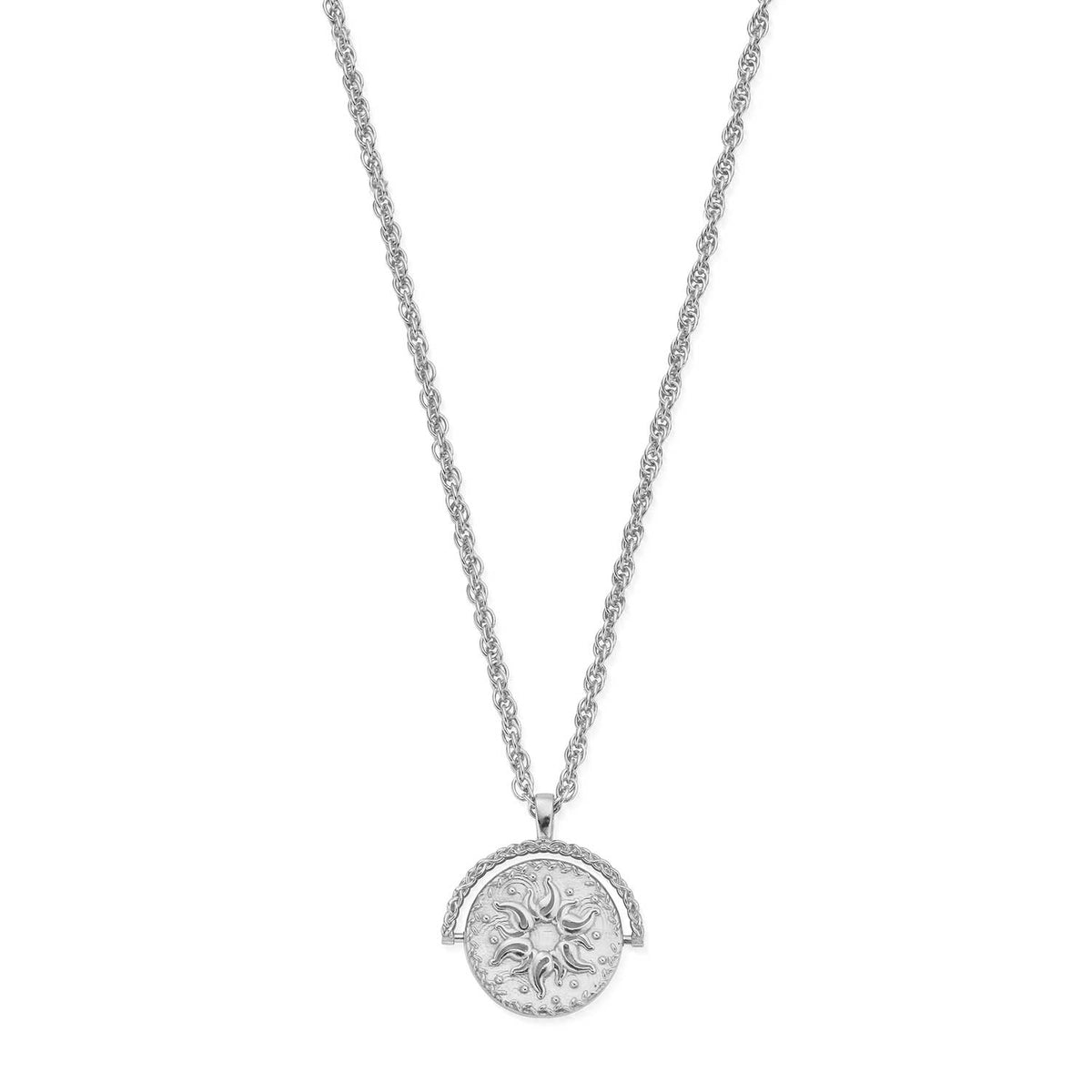 ChloBo Renewal Spinner Necklace, Silver