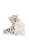 Jellycat Bashful Snow Tiger Soother