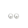 Solvar Small Claddagh Earrings, Silver