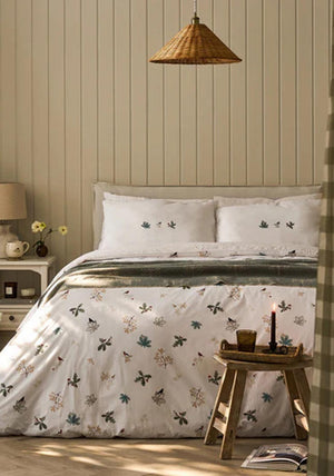 Sophie Allport Orchard Birds Duvet Cover Set, White
