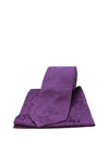 Soprano Paisley Tie & Pocket Square, Purple