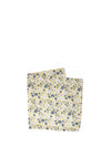 Soprano Floral Tie & Pocket Square, Light Yellow Multi