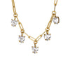 Dyrberg Kern Soul Heart Drop Link Necklace, Gold