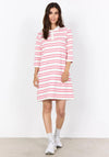 Soyaconcept Striped Jersey Shirt Dress, Pink