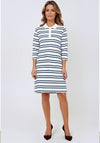 Soyaconcept Striped Jersey Shirt Dress, Blue
