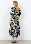 Soyaconcept Caralina V-Neck Floral Print Dress, Blue