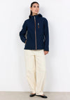 Soyaconcept Zip Detail Softshell Jacket, Navy