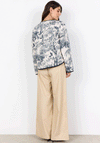 Soyaconcept Carli Floral Quilted Jacket, Navy and Cream