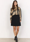 Soyaconcept Varissa Printed Satin Shirt, Beige