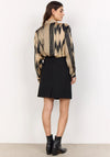 Soyaconcept Varissa Printed Satin Shirt, Beige