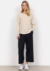 Soyaconcept Button Back Detail Knit Top, Beige
