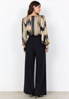 Soyaconcept Varissa Printed Satin Shirt, Beige