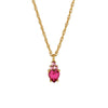 Dyrberg Kern Spira Necklace, Gold & Pink