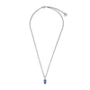 Dyrberg Kern Spira Necklace, Silver & Light Blue