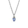Dyrberg Kern Spira Necklace, Silver & Light Blue