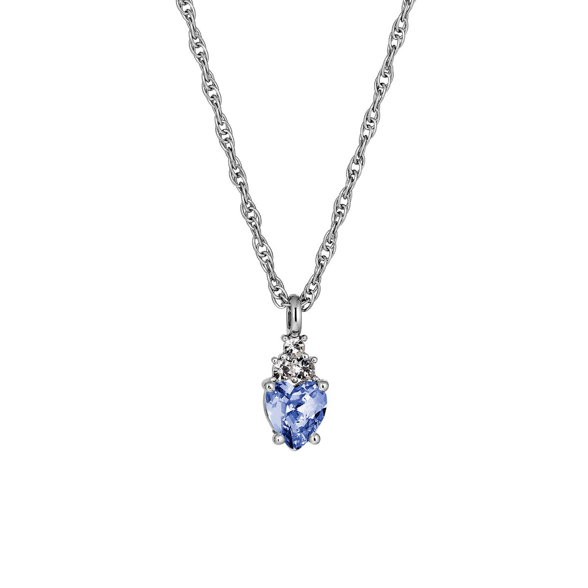 Dyrberg Kern Spira Necklace, Silver & Light Blue
