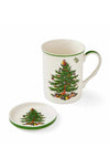 Spode Christmas Tree Mug & Coaster Set