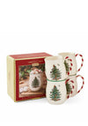 Spode Christmas Tree Set Of 4 Candy Cane Mugs