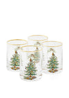 Spode Christmas Tree Set Of 4 Lowball Glasses
